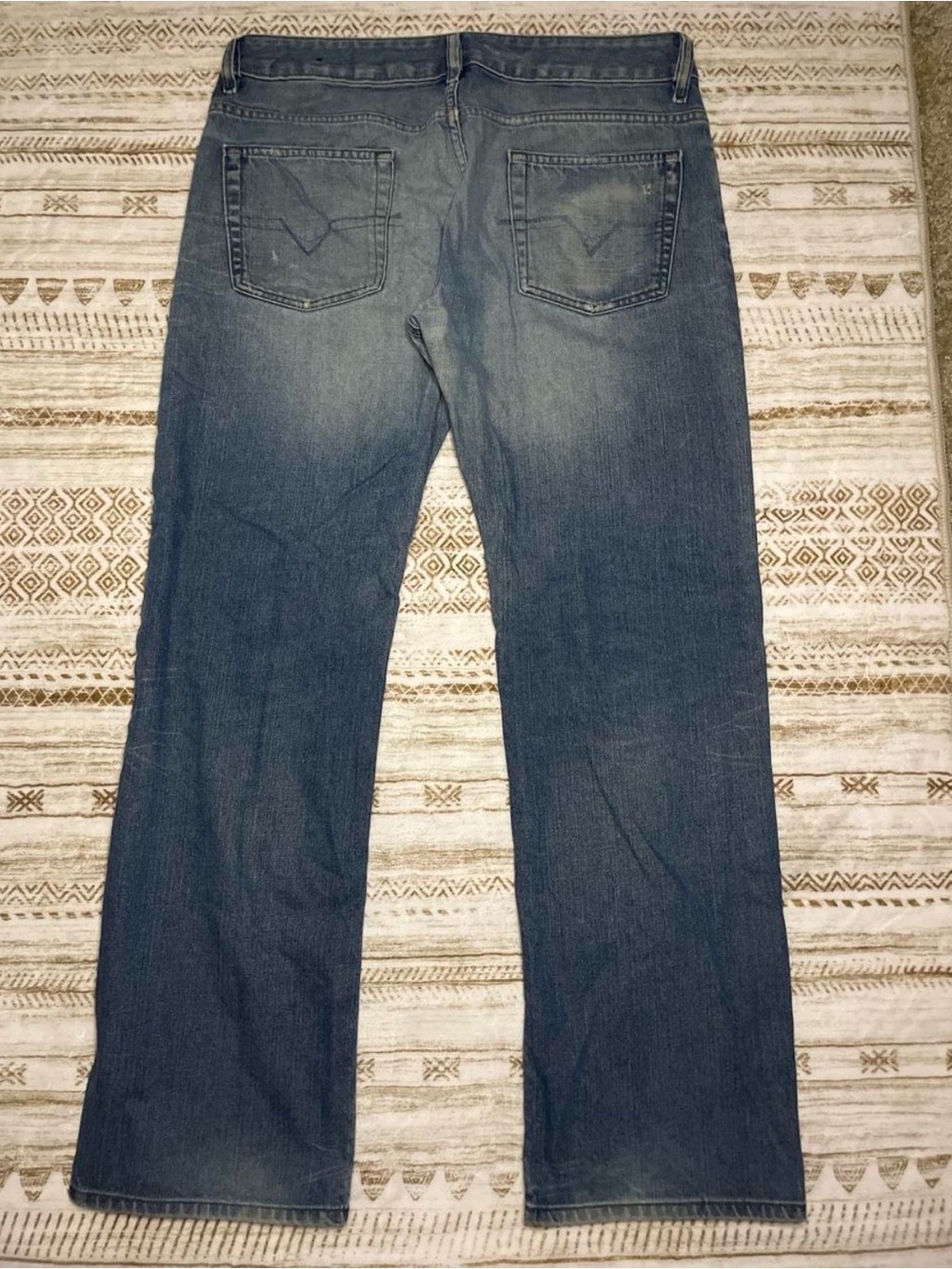 Diesel Woman’s Bootcut Jeans in Faded Blue Wash